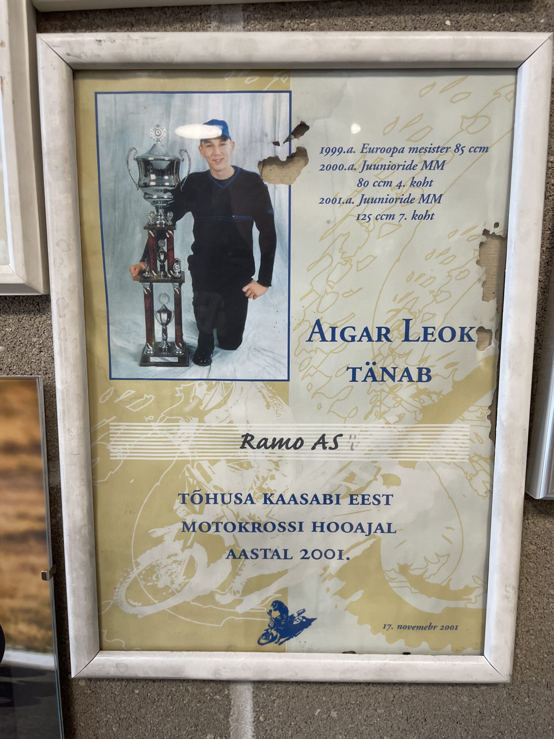 Ramo toetab motosportlasi